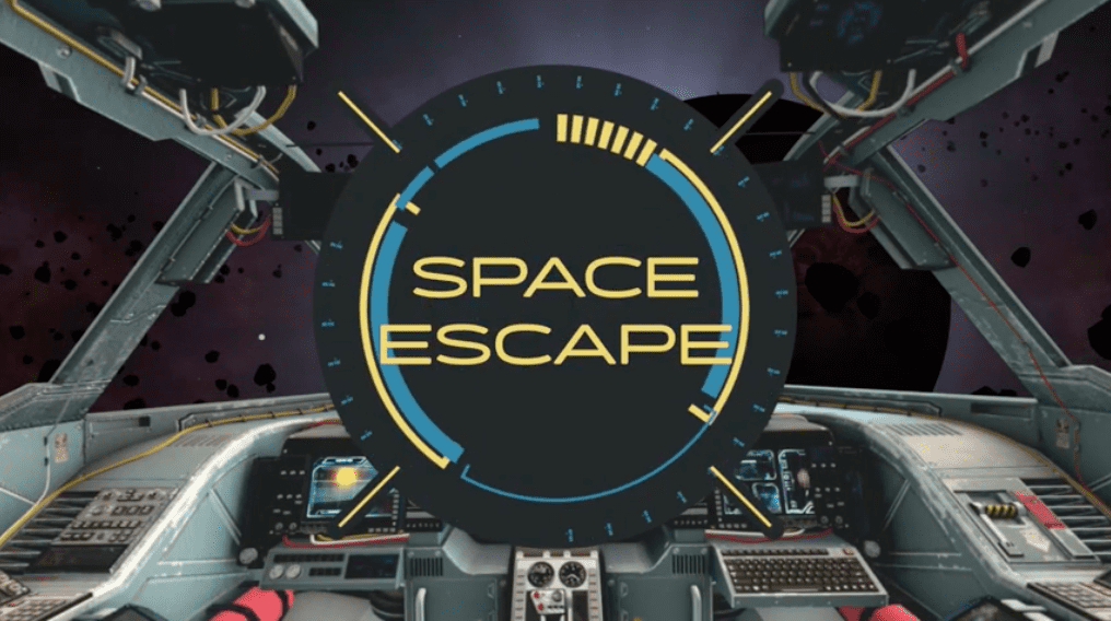 Image of the entrance screen to our virtual escape room